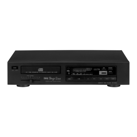 IMG STAGELINE CD-104DJ Manual De Instrucciones