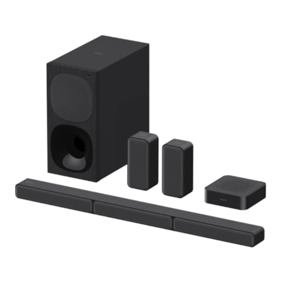Sony HT-S40R Manual De Instrucciones