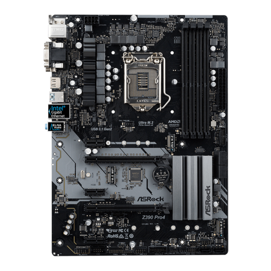 ASROCK Z390 Pro4 Manuales