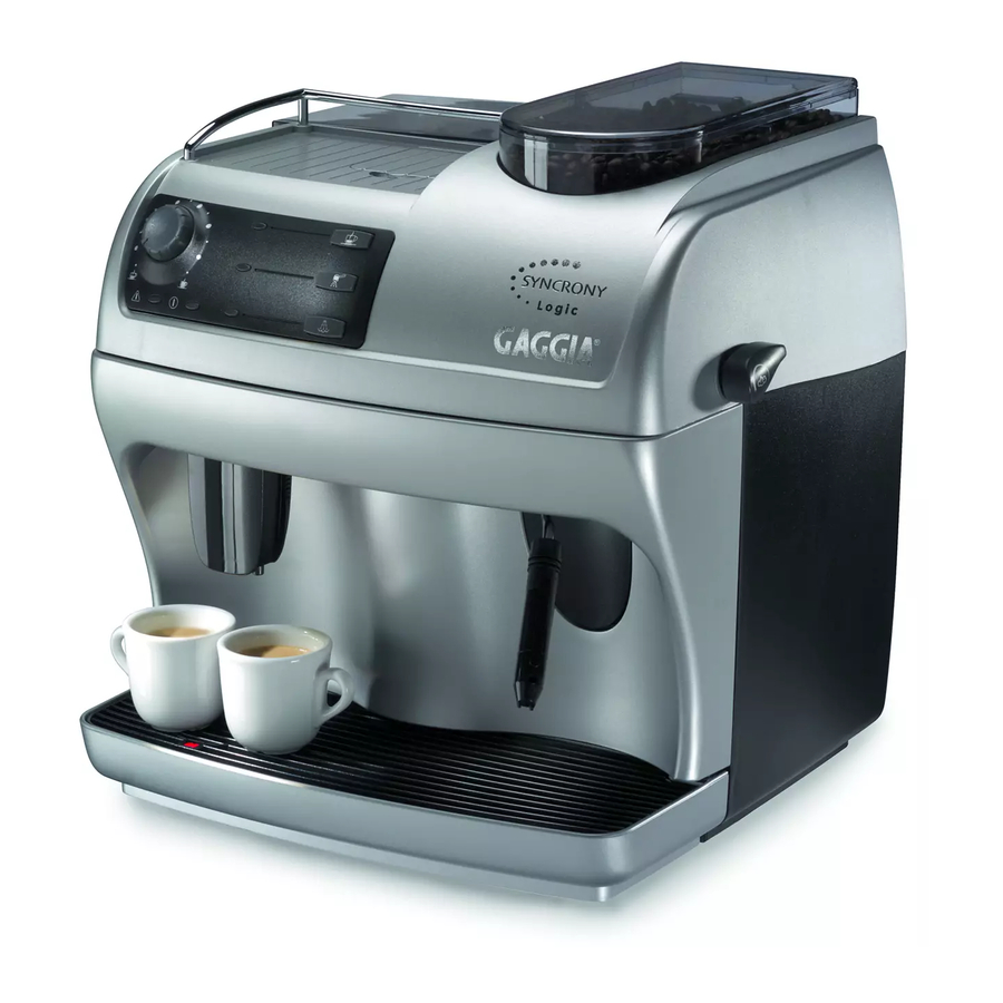 Gaggia SYNCRONY LOGIC J SILVER Manuales