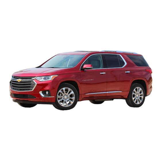 Chevrolet Traverse 2018 Manuales