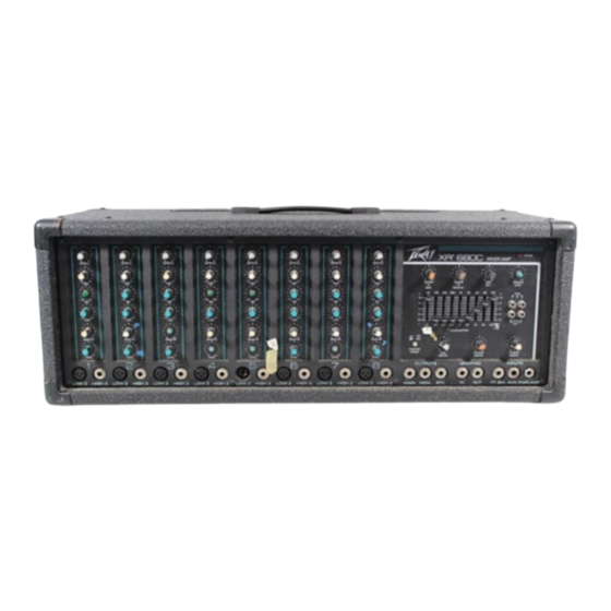 Peavey XR 680C Manual Del Usuario
