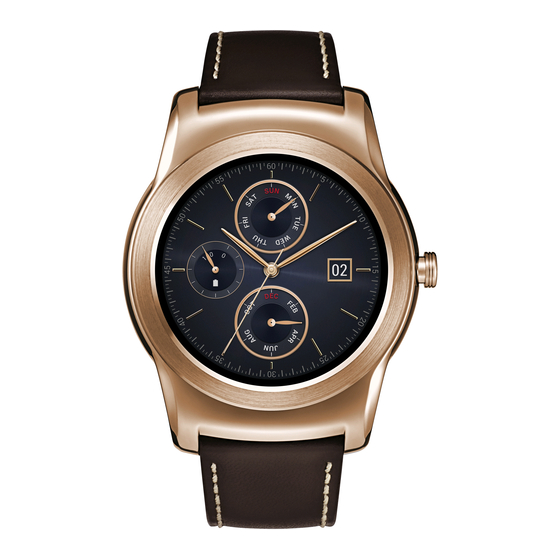 LG WATCH URBANE W150 Manual Del Usuario