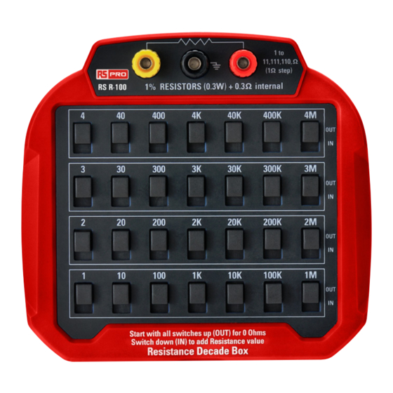 RS Pro RS R-100 Manual De Instrucciones