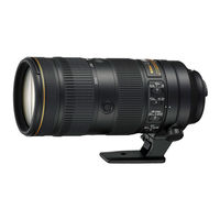 Nikon AF-S NIKKOR 70-200mm f/2.8E FL ED VR Manual Del Usuario