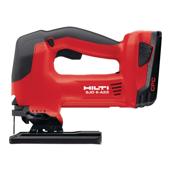 Hilti SJD 6-A22 Manual Del Usuario