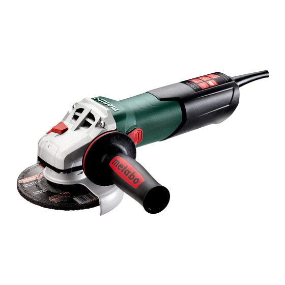 Metabo WEA 11-125 Quick Manual Original