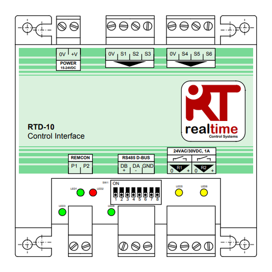Realtime RTD-10 Instrucciones De Instalación