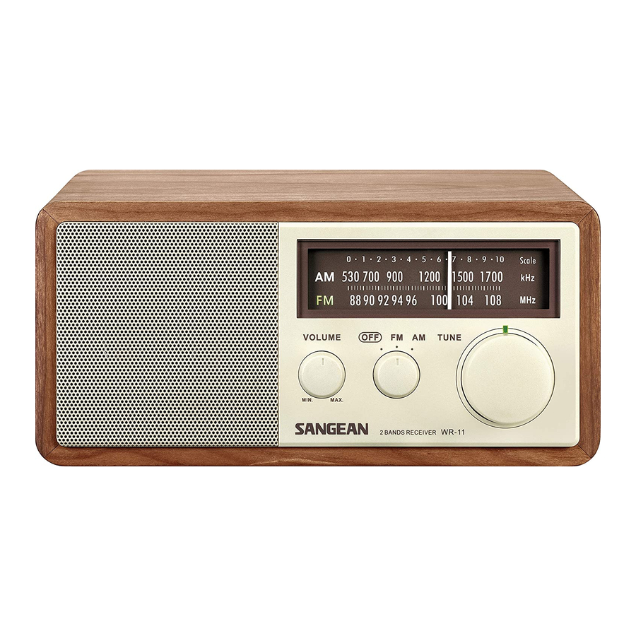 Sangean WR-11 Manual De Instrucciones