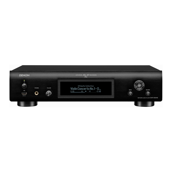 Denon DNP-800NE Guia De Inicio Rapido