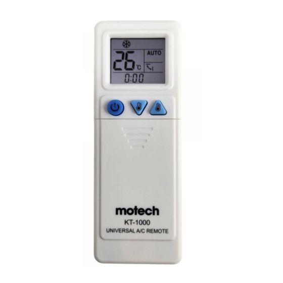 Motech KT-1000 Guia Del Usuario