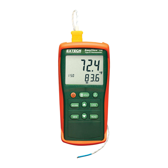Extech Instruments EasyView EA11A Manual Del Usuario
