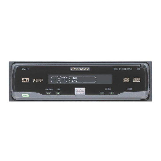 Pioneer SDV-P7 Manual De Instalación