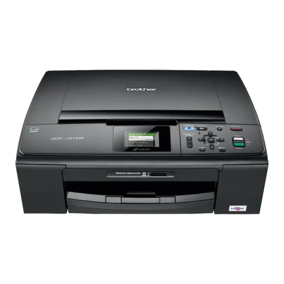 Brother DCP-J315W Guía De Configuración Rápida
