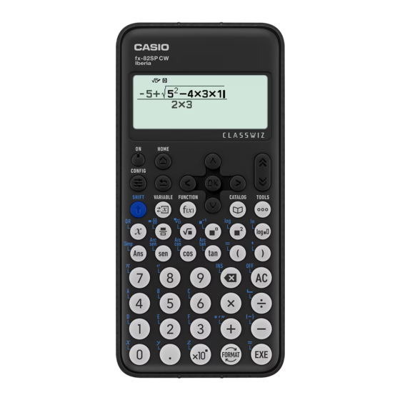 Casio fx-82SP CW Manuales