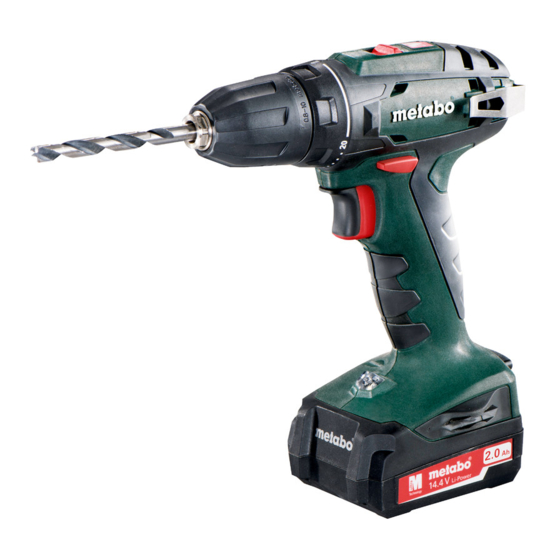 Metabo BS 14.4 Instrucciones De Manejo