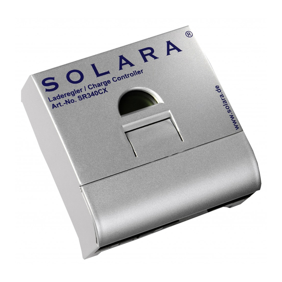 SOLARA SR170CX Manual De Instrucciones