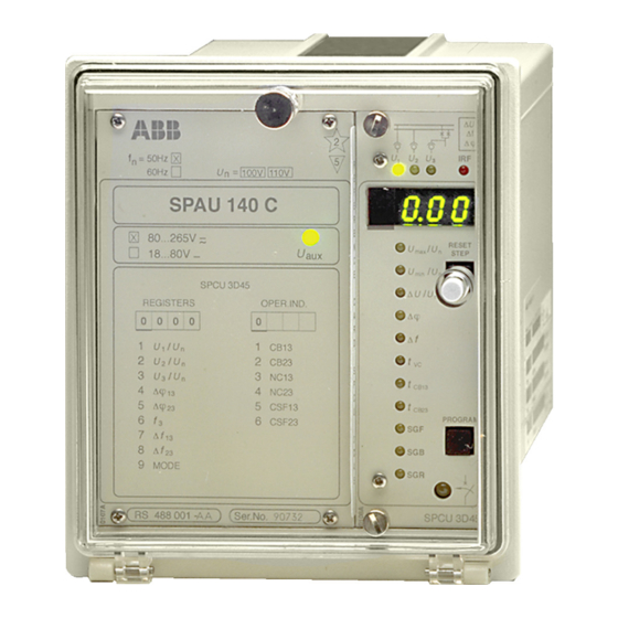 ABB SPAU 140 C Manual Del Usuario