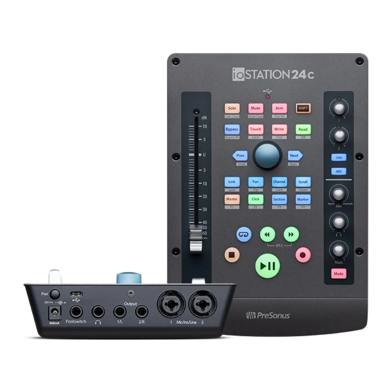 PRESONUS ioStation 24c Manuales