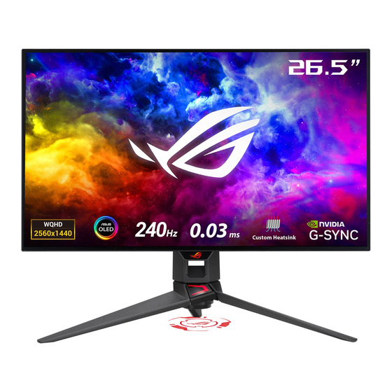 Asus ROG SWIFT OLED PG27AQDM Guia Del Usuario