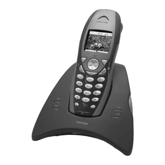Topcom Butler 5400 Manual De Usuario