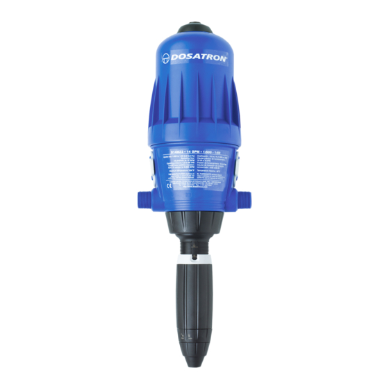 dosatron D14MZ2 Guia De Inicio Rapido