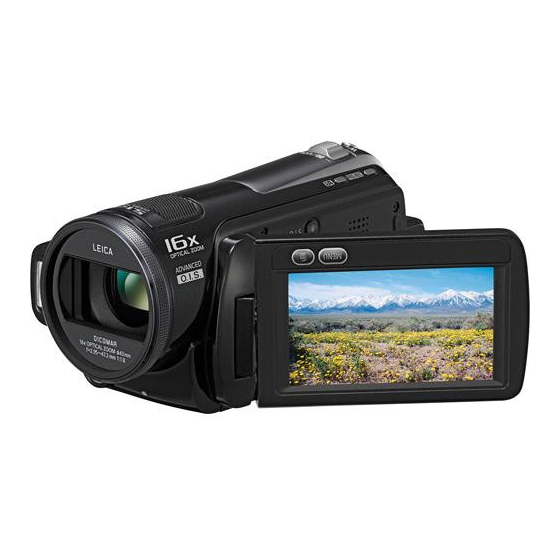Panasonic HDC-SD20 Instrucciones De Funcionamiento