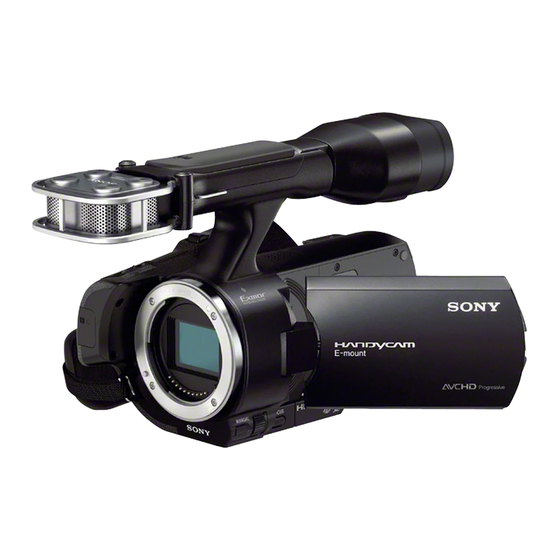 Sony Handycam NEX-VG30 Manual De Instrucciones