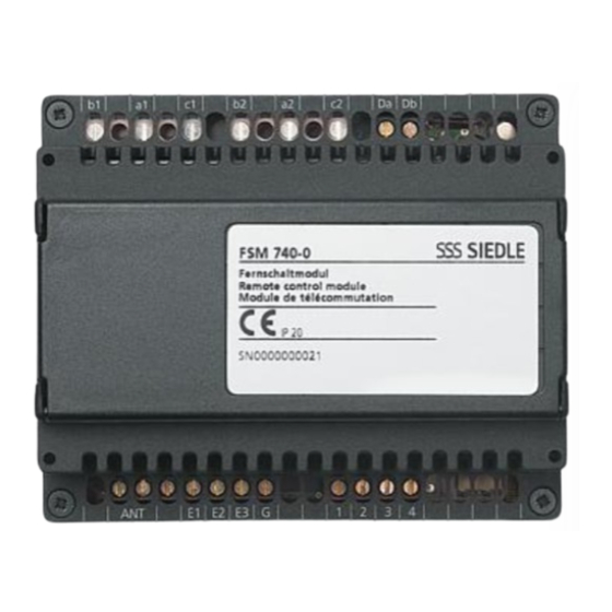 SSS Siedle FSM740-02 Manuales