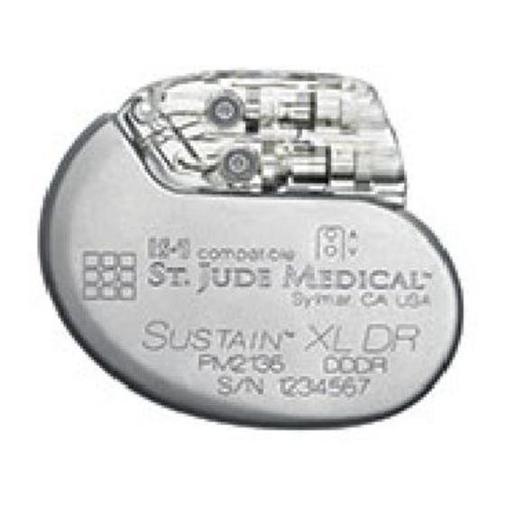 St. Jude Medical Sustain XL Serie Manual Del Usuario