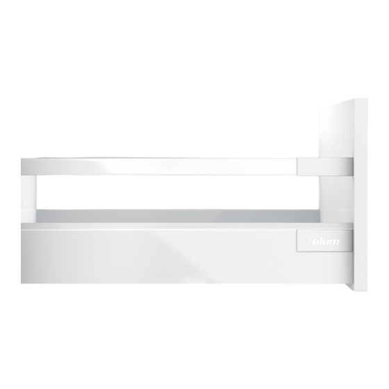 blum TANDEMBOX Antaro Manual De Instrucciones