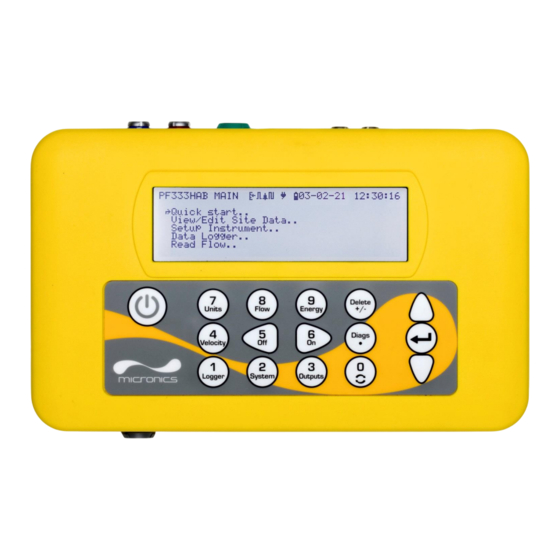 Micronics Portaflow 222 Manual Del Usuario