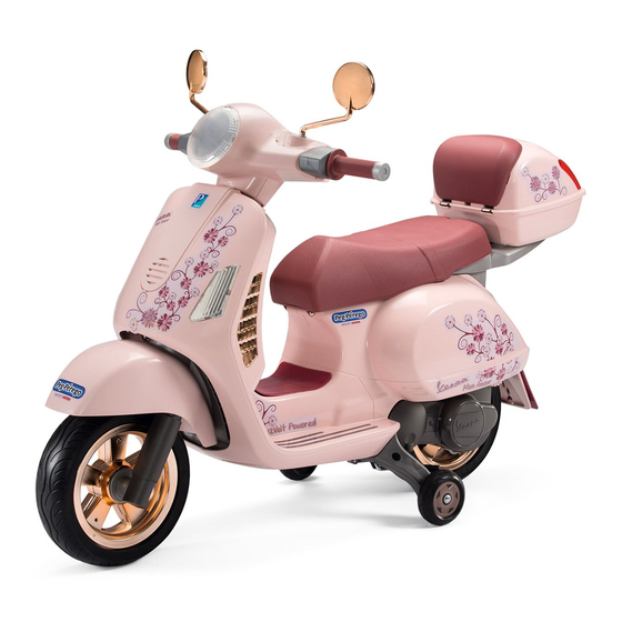 Peg-Perego VESPA Mon Amour Empleo Y Manutencion