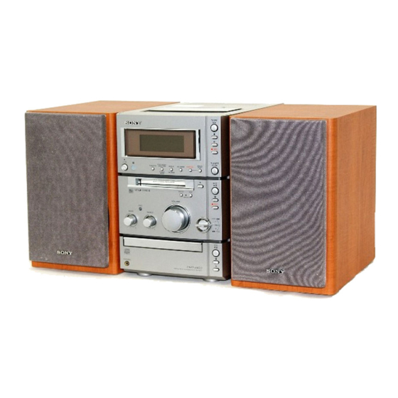 Sony CMT-CP505MD Manual De Instrucciones