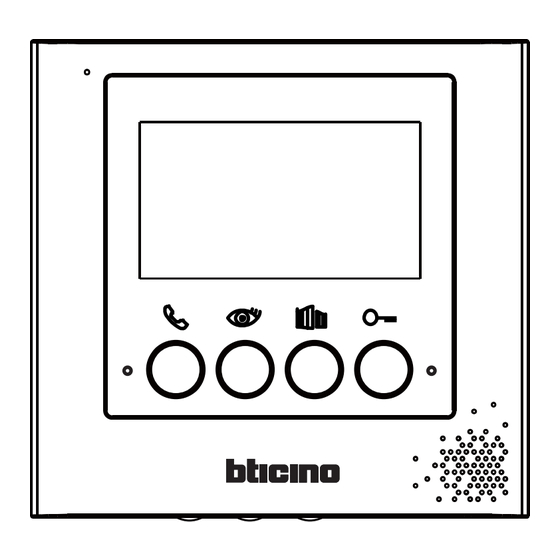 Bticino 332251 Manual De Instrucciones
