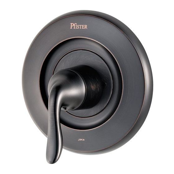 Pfister Universal Tub and Shower R90-1MNK Guía Rápida De Instalación