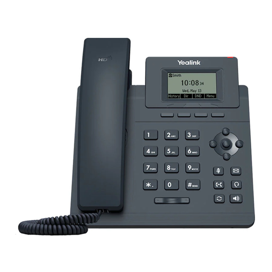 Yealink T31G Manual