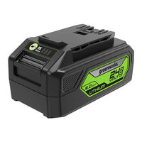 GreenWorks BAG709 Manual Del Operador