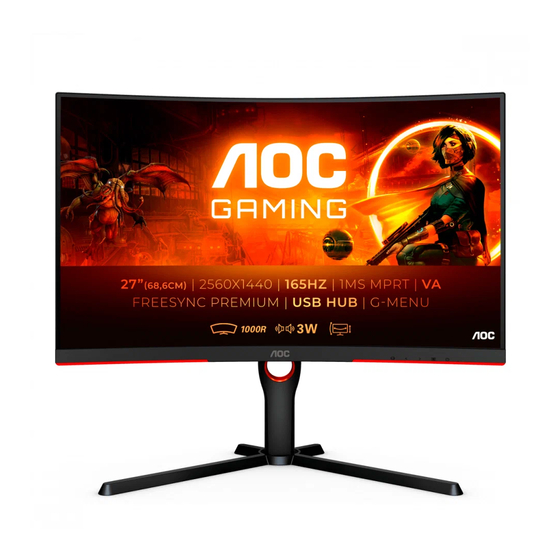 AOC CQ27G3SU Manual Del Usuario