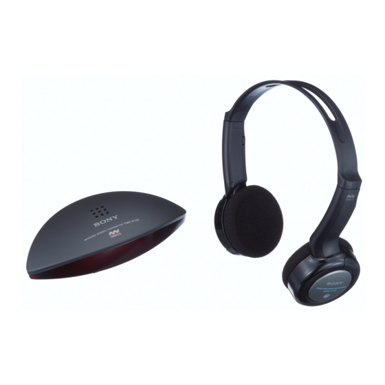 Sony MDR-IF140K Manual De Instrucciones