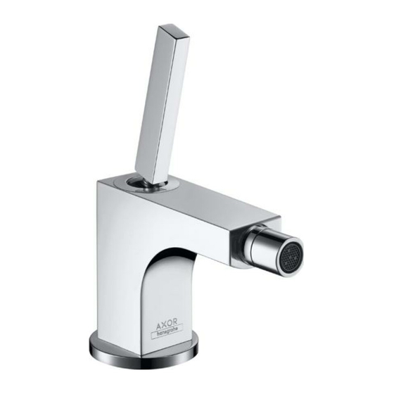 Hansgrohe AXOR Citterio 39210000 Instrucciones De Montaje