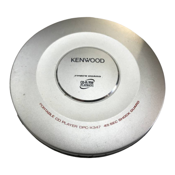 Kenwood DPC-X347 Manual De Instrucciones