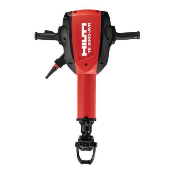 Hilti TE3000-AVR Manual De Instrucciones