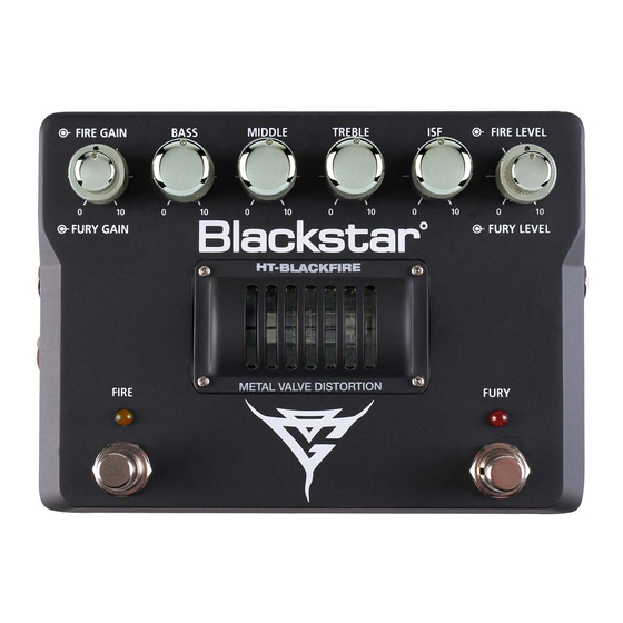 Blackstar HT-BLACKFIRE Manual Del Propietário