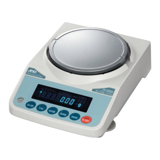 A&D FX-120i Manual De Instrucciones