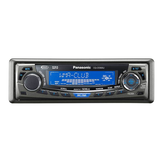 Panasonic CQ-C5403U Manuales