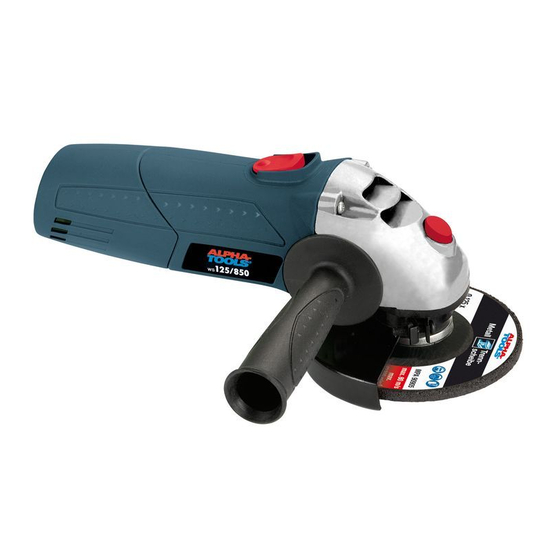 ALPHA-TOOLS WS 125/850 Manual De Instrucciones