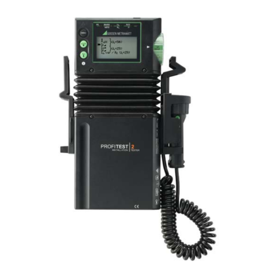 Gossen MetraWatt PROFITEST 2 Instrucciones De Servicio