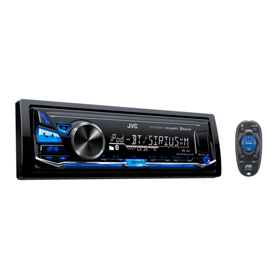 JVC KD-X330BTS Manual De Instrucciones