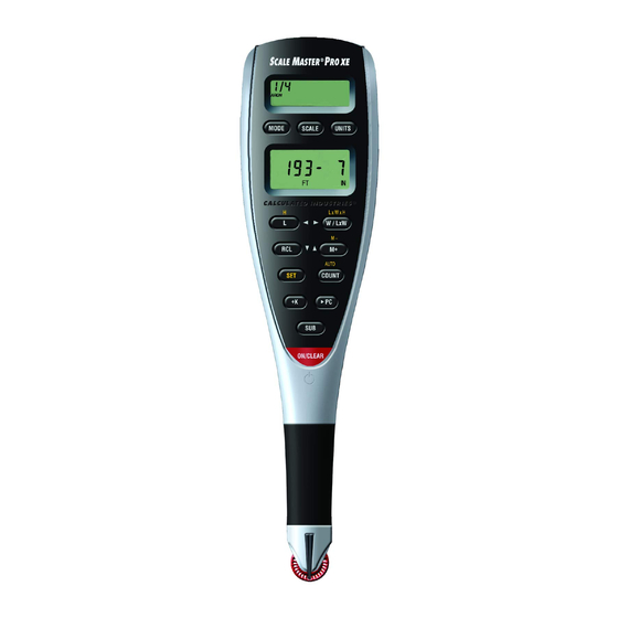 Calculated Industries SCALE MASTER PRO XE Guia Del Usuario